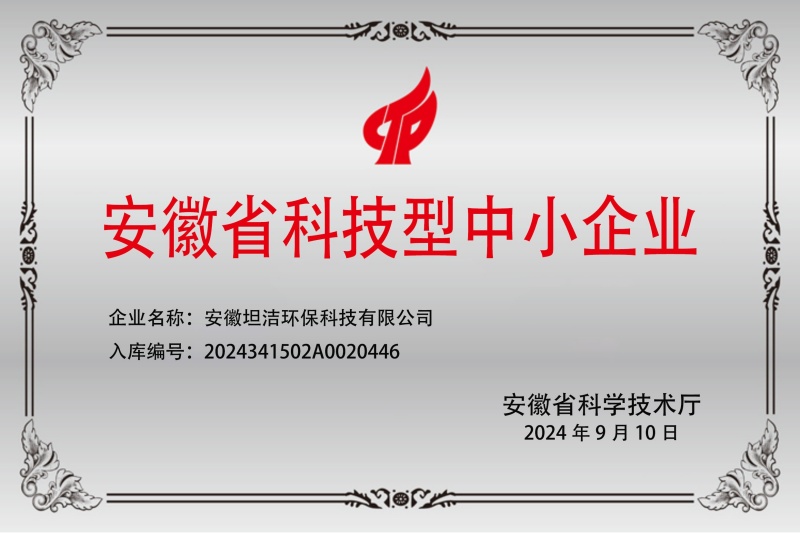 梅州安徽科技型中小企业证书